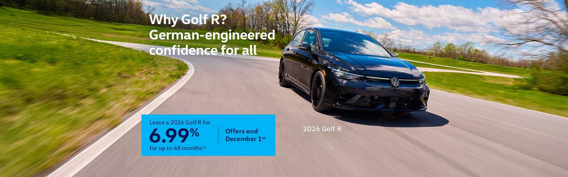 VWCA Golf R November2025 Monthly Offer - ON