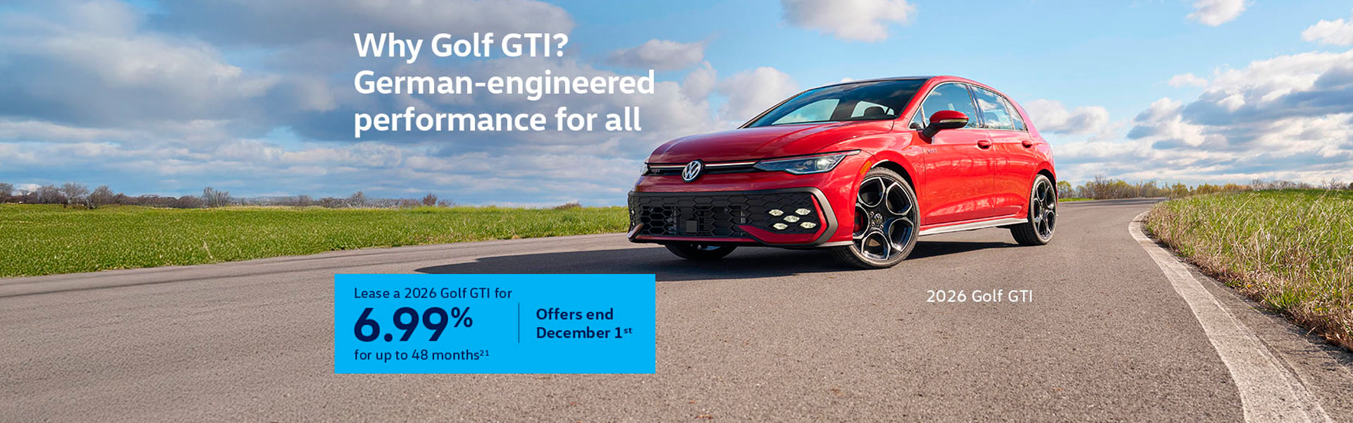 VWCA Golf GTI November2025 Monthly Offer - ON