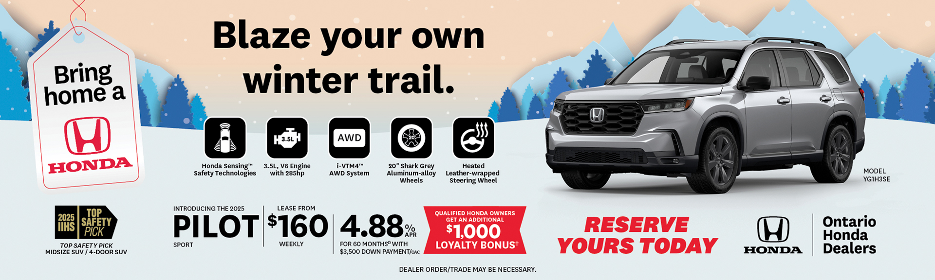 2025 Honda Pilot Sport