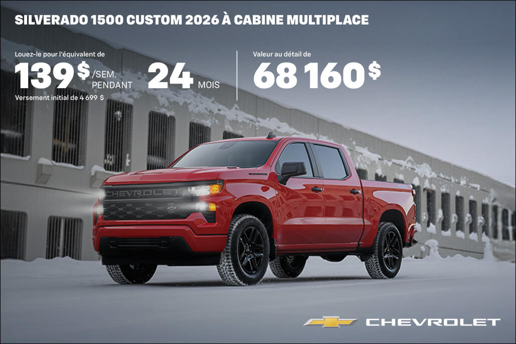 Quebec - Chevrolet Silverado 1500 Lease - FR