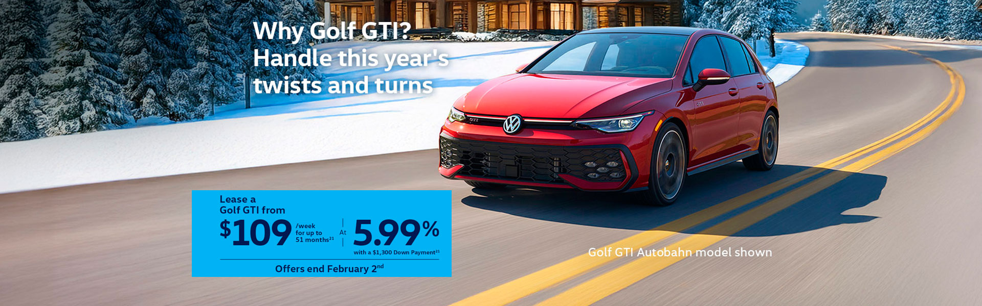 VWCA Golf GTI January2026 Monthly Offer - ON