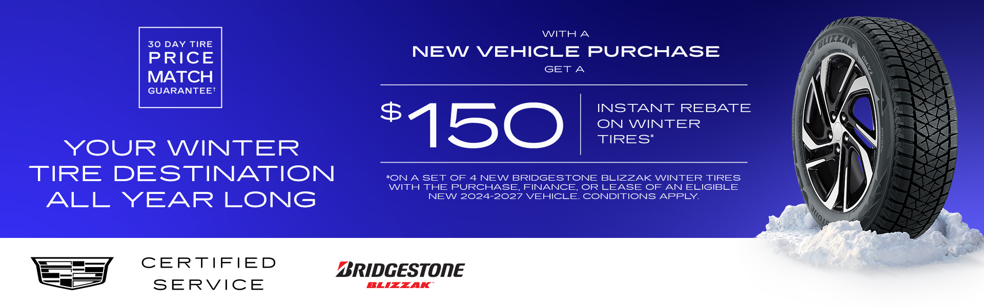 2026 Cadillac Year-Long Tire Rebate 150 - EN