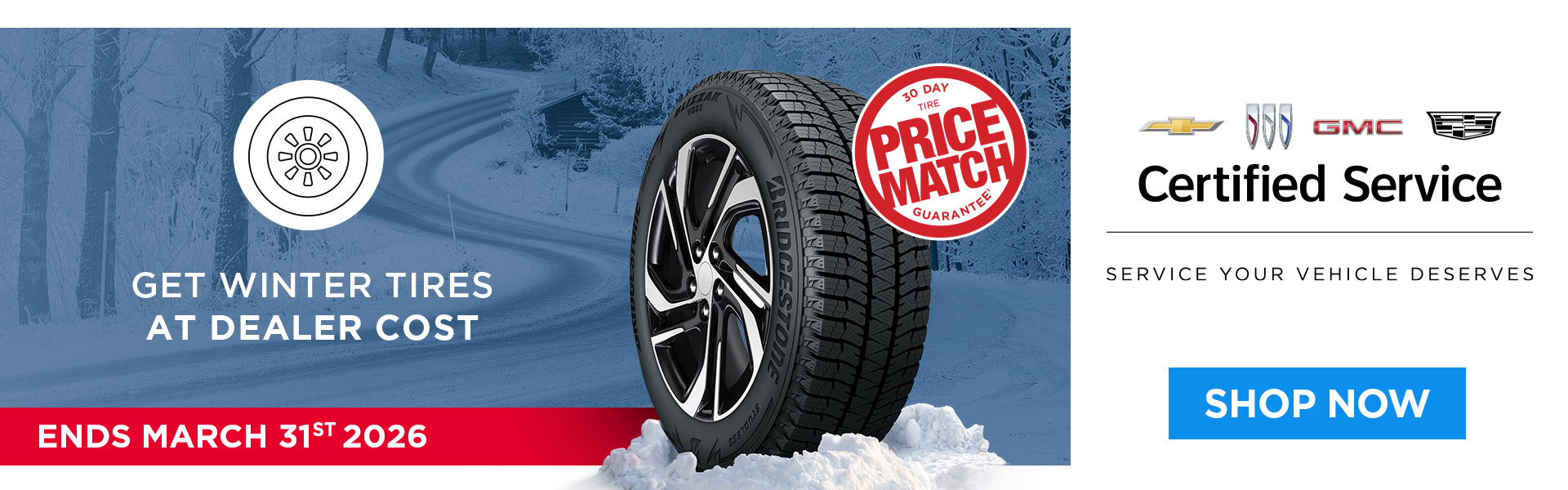 Western Region Winter Tires at Dealer Cost campaign - EN