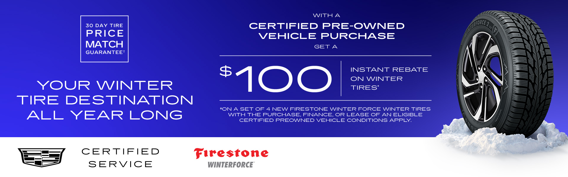 2026 Cadillac Year-Long Tire Rebate 100 - EN
