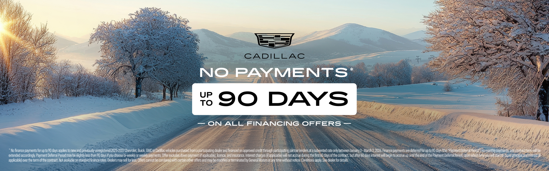 All Region - Cadillac 90 Days No Payment - EN