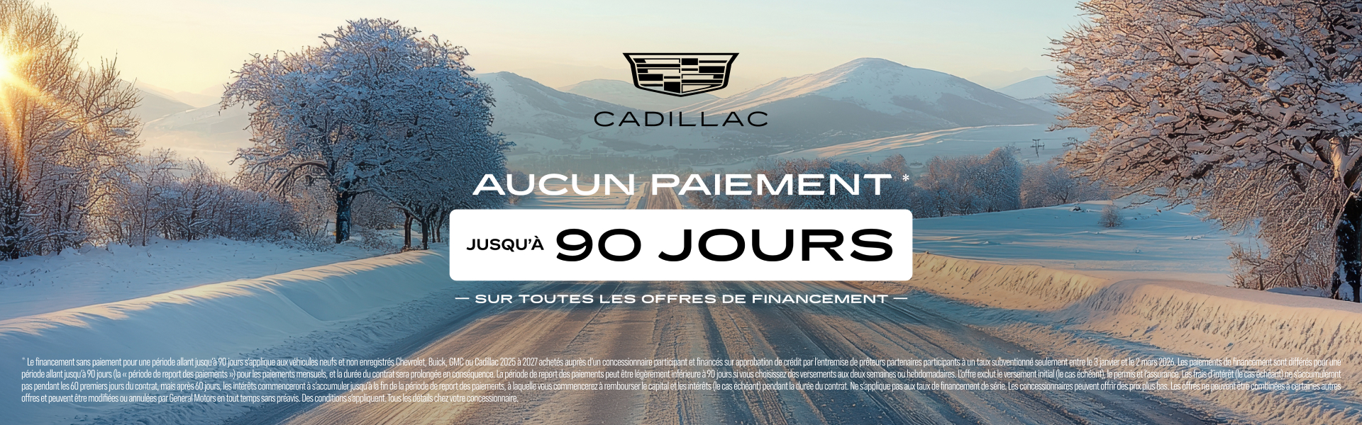 All Region - Cadillac 90 Days No Payment - FR