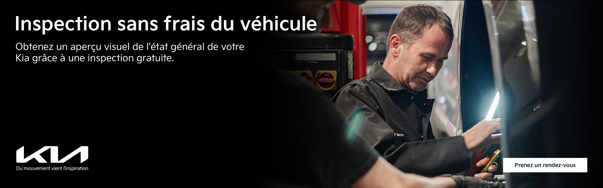 Inspection sans frais du véhicule