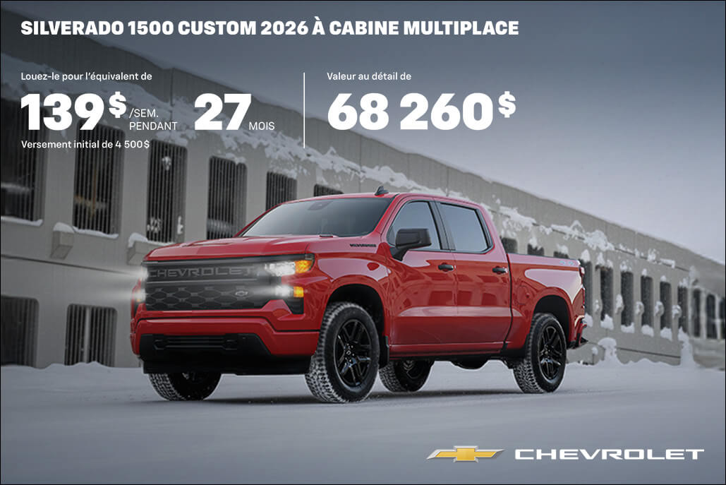 Quebec - Chevrolet Silverado 1500 Lease - FR