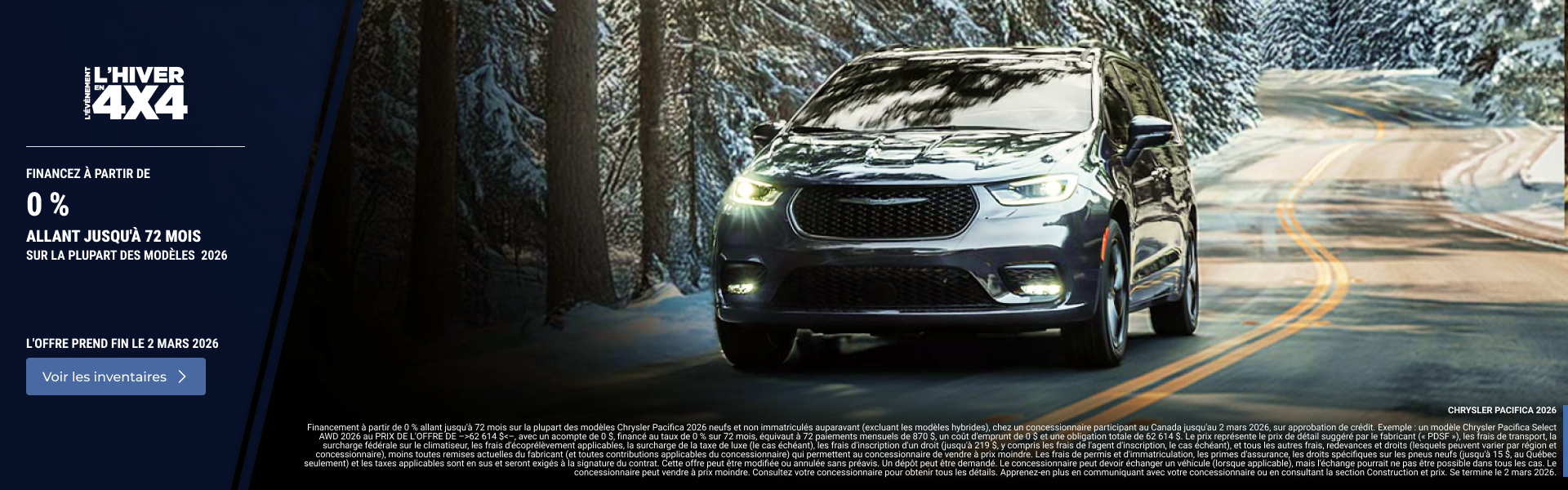 2026 Chrysler Pacifica - FR