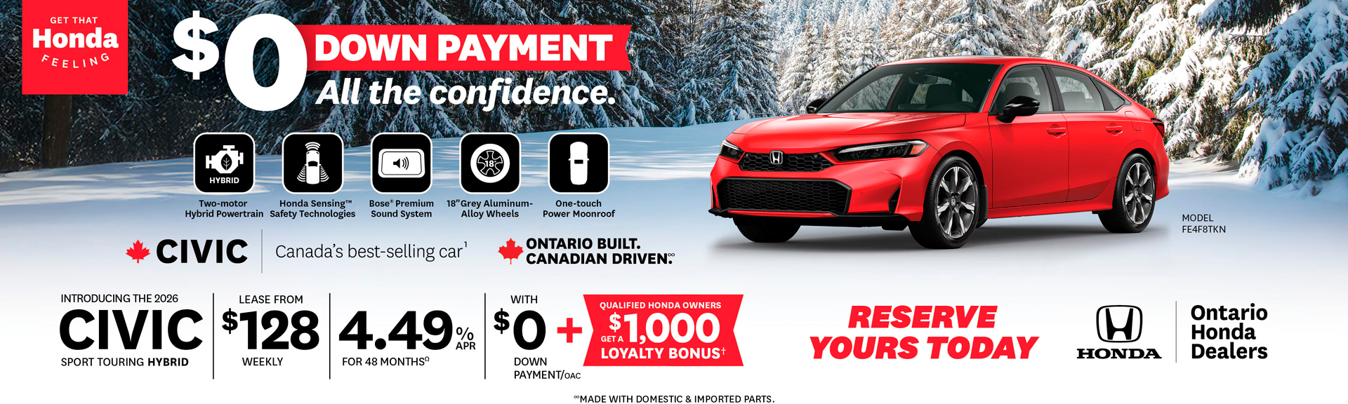 2026 Honda Civic Sport