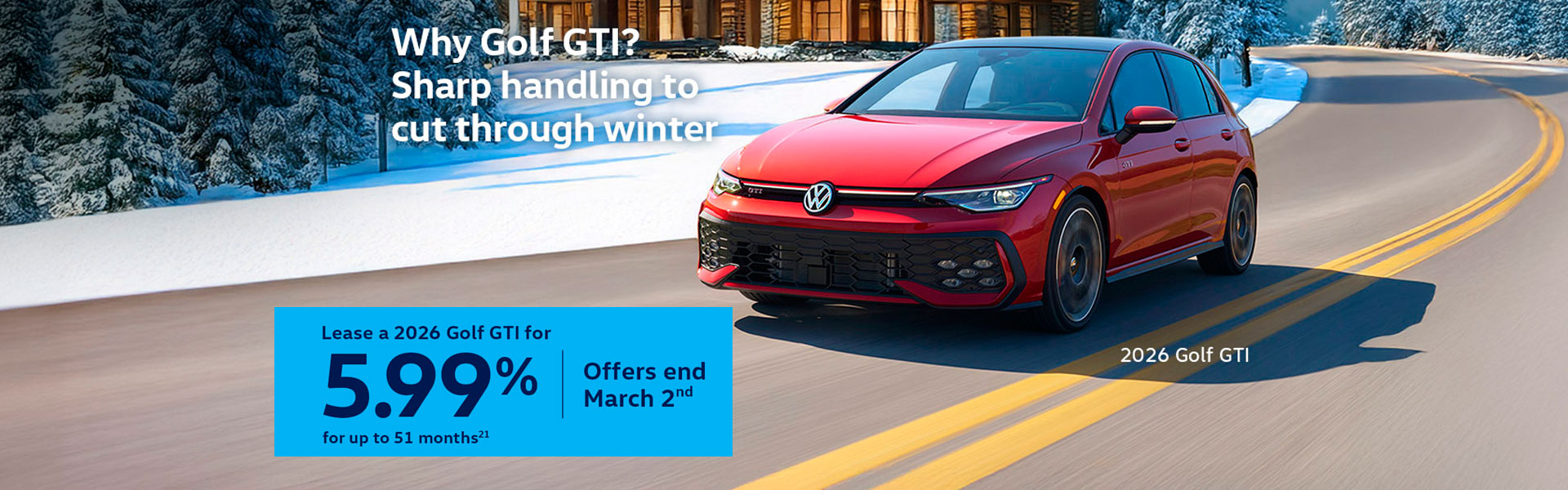 VWCA Golf GTI February2026 Monthly Offer - ON