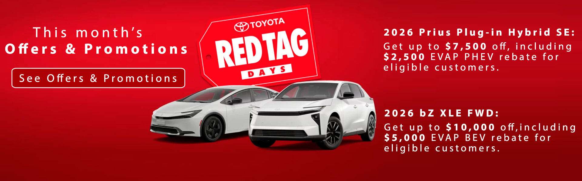 Toyota Red Tag Days