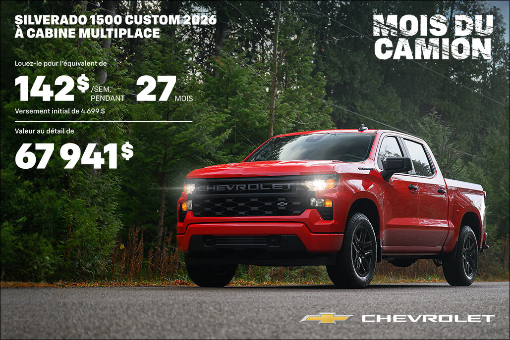 Quebec - Chevrolet Silverado 1500 Lease - FR