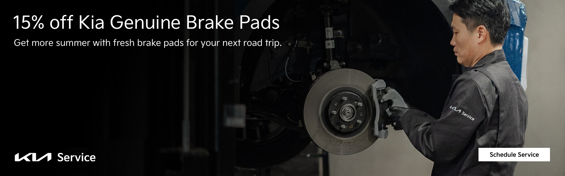 15% off Kia Genuine Brake Pads