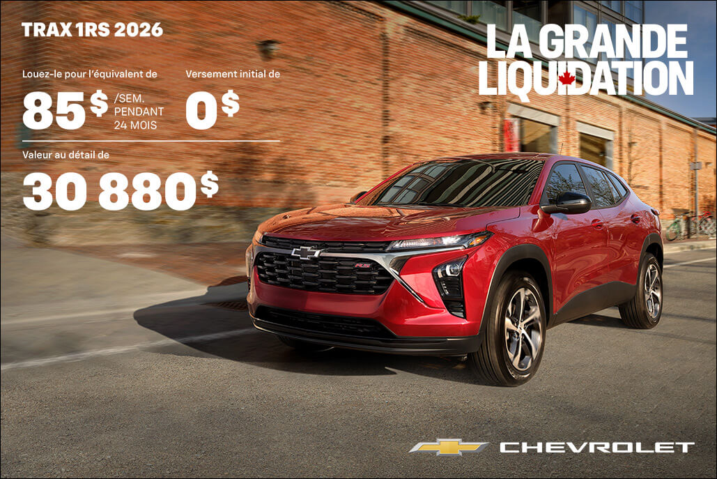 Quebec - Chevrolet Trax Lease - FR