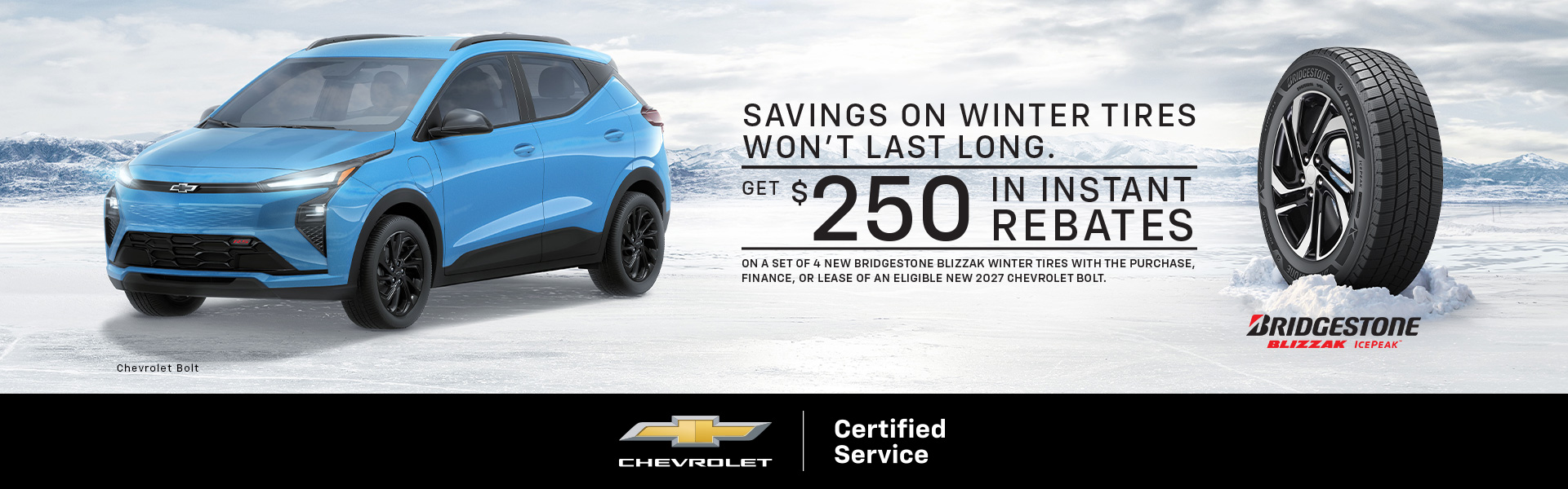 Fall SUV Winter Tire Promotion Campaign Chevrolet - EN